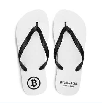 BTC Beach Club Flip Flops – Sohlenansicht mit Logo