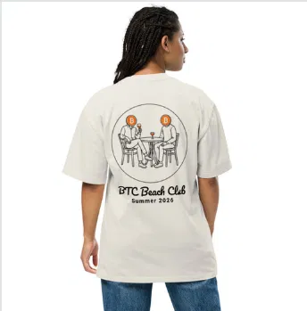 BTC Beach Club T-Shirt Oversized – Rückenprint am Model