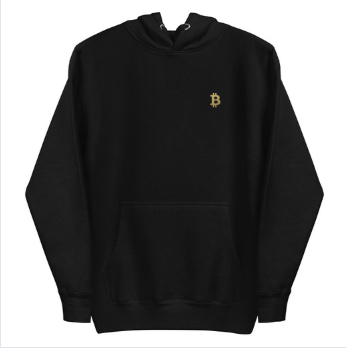 BTC Digital Gold Hoodie – Flat Lay